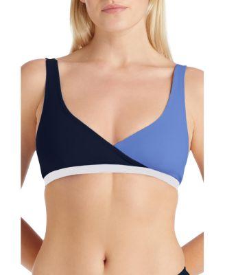 Carmel Colorblock Bikini Top by VALIMARE