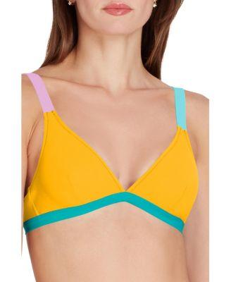 St Barths Colorblock Bikini Top by VALIMARE