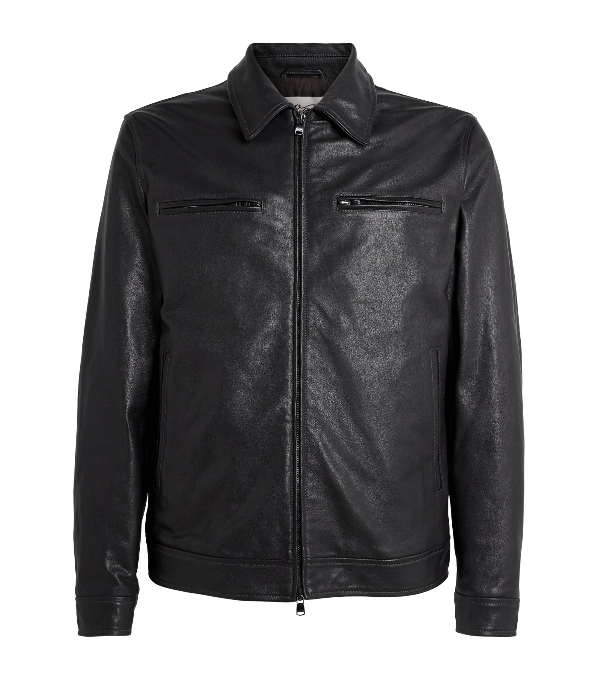 Valstar Biker Grained Leather Jacket by VALSTAR