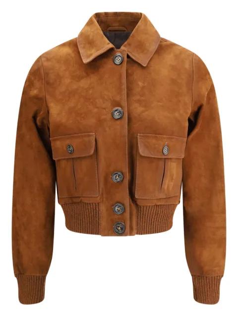 flap-pocket ribbed-cuff jacket by VALSTAR