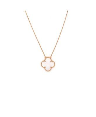 Ginza Edition Magic Alhambra Pendant Necklace 18K Rose Gold and Mother of Pearl by  VAN CLEEF&ARPELS