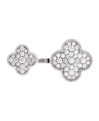 Magic Alhambra Between the Finger Ring 18K White Gold and Diamonds by  VAN CLEEF&ARPELS