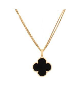 Magic Alhambra Pendant Necklace 18K Gold and Onyx by  VAN CLEEF&ARPELS