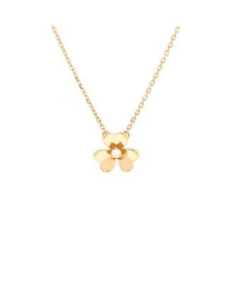 Mini Frivole Pendant Necklace 18K Gold and Diamond by  VAN CLEEF&ARPELS