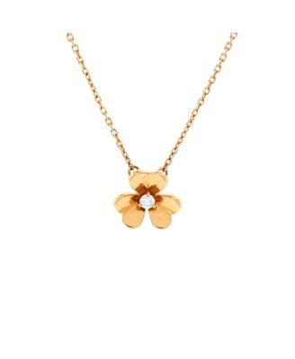 Mini Frivole Pendant Necklace 18K Gold and Diamond by  VAN CLEEF&ARPELS