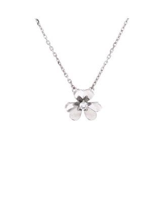 Mini Frivole Pendant Necklace 18K White Gold and Diamond by  VAN CLEEF&ARPELS