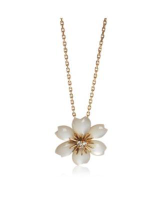 Mini Model Rose de Noel 18k Yellow Gold Pendant by  VAN CLEEF&ARPELS