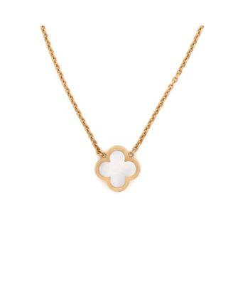 Pure Alhambra Pendant Necklace 18K Gold and Mother of Pearl by  VAN CLEEF&ARPELS