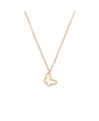 Sweet Alhambra Butterfly Pendant Necklace 18K Gold and Mother of Pearl by  VAN CLEEF&ARPELS