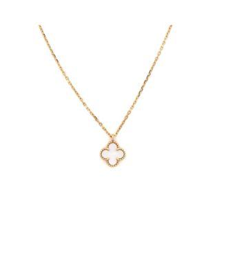 Sweet Alhambra Pendant Necklace 18K Gold and Mother of Pearl by  VAN CLEEF&ARPELS