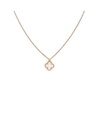 Sweet Alhambra Pendant Necklace 18K Gold and Mother of Pearl 15.75" by  VAN CLEEF&ARPELS