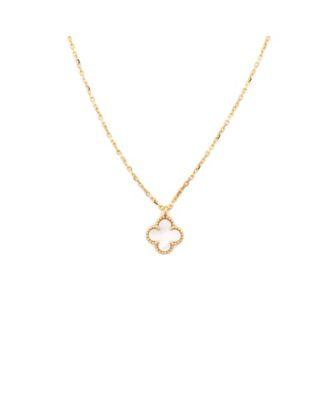 Sweet Alhambra Pendant Necklace 18K Gold and Mother of Pearl by  VAN CLEEF&ARPELS