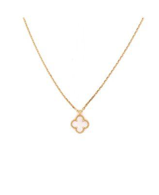 Sweet Alhambra Pendant Necklace 18K Gold and Mother of Pearl by  VAN CLEEF&ARPELS