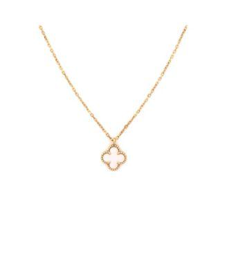 Sweet Alhambra Pendant Necklace 18K Gold and Mother of Pearl by  VAN CLEEF&ARPELS