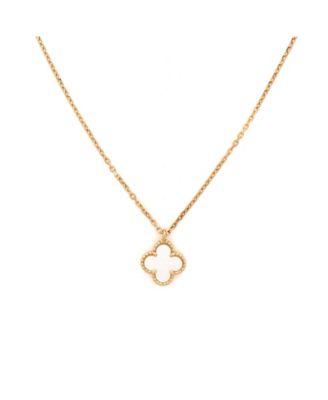 Sweet Alhambra Pendant Necklace 18K Gold and Mother of Pearl by  VAN CLEEF&ARPELS