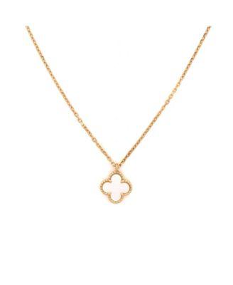 Sweet Alhambra Pendant Necklace 18K Gold and Mother of Pearl by  VAN CLEEF&ARPELS