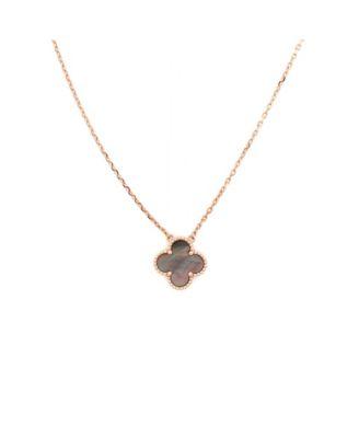 Vintage Alhambra Pendant Necklace 18K Rose Gold and Grey Mother of Pearl by  VAN CLEEF&ARPELS