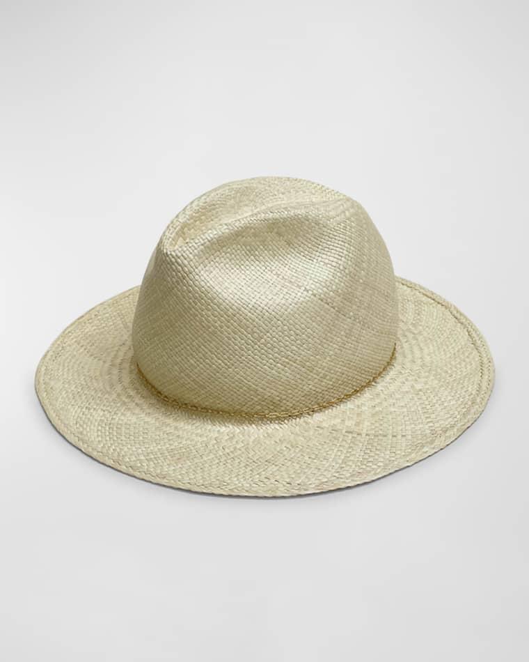 Luisa Straw Hat With Chain by VAN PALMA