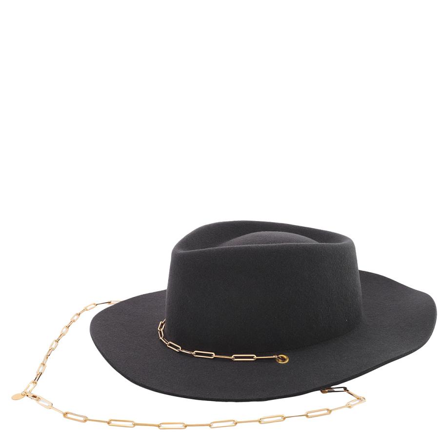 Van Palma Ladies Charcoal Ulysse Hat by VAN PALMA