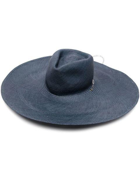 wide-brim sun hat by VAN PALMA