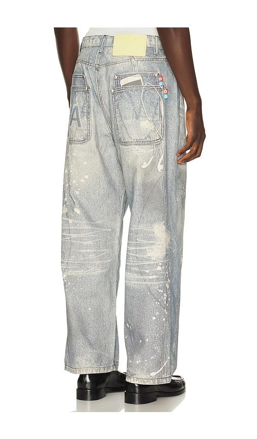 VANDYTHEPINK Trompe L'oeil Jeans in Blue by VANDYTHEPINK
