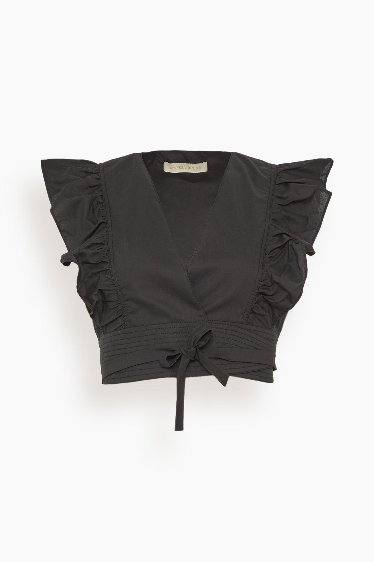 Aya Blouse in Noir by VANESSA BRUNO
