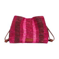 Bourse leather & raffia bag by VANESSA BRUNO