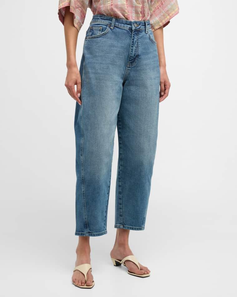Caleb High-Rise Cropped Denim Jeans by VANESSA BRUNO