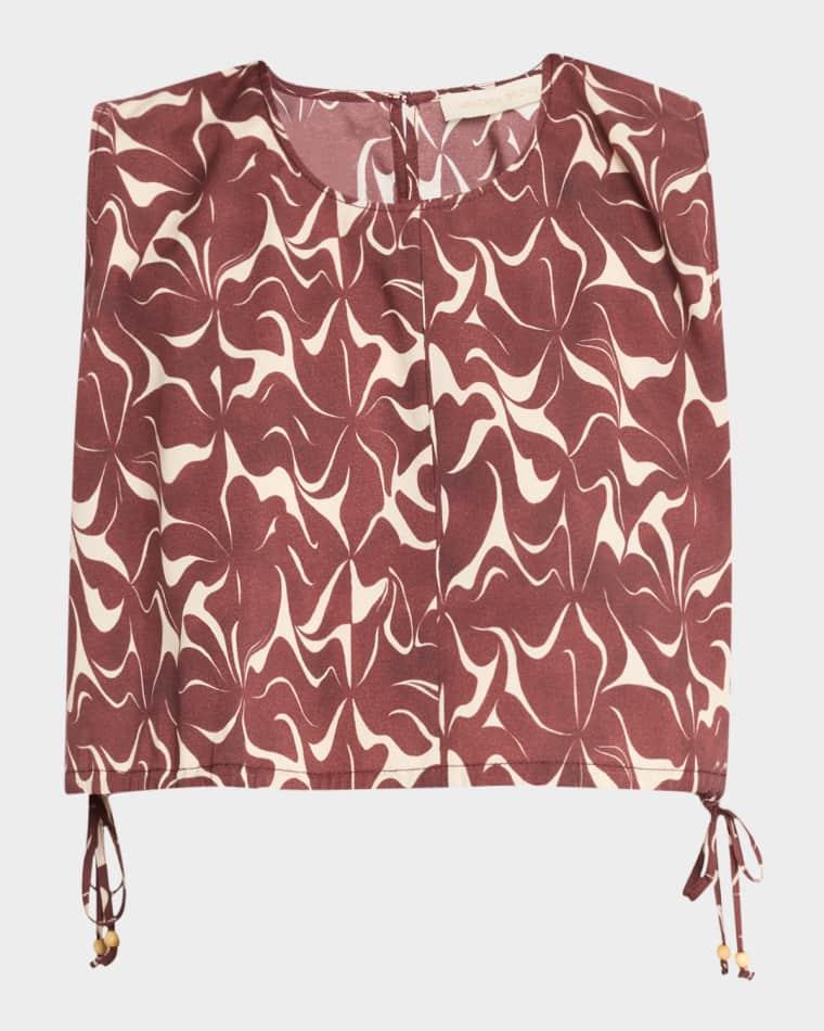 Callas Abstract-Print Crop Top by VANESSA BRUNO