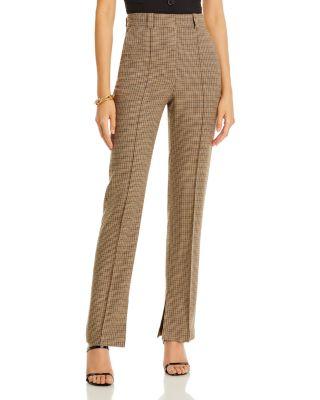 Check Straight Leg Trousers by VANESSA BRUNO