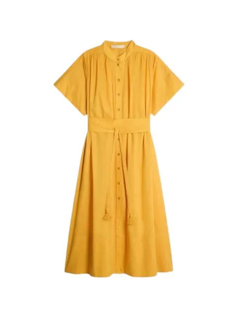 Ciao belted tassel-detail midi dress by VANESSA BRUNO Ciao belted tassel-detail midi dress by VANESSA BRUNO