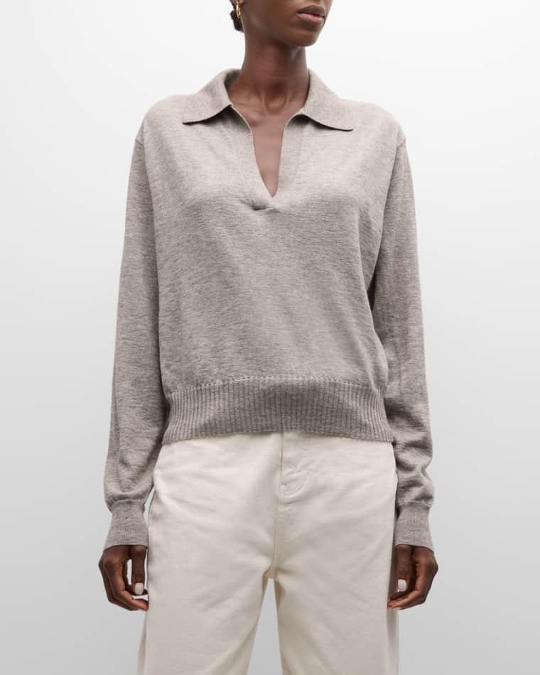 Dixie Heathered V-Neck Sweater by VANESSA BRUNO
