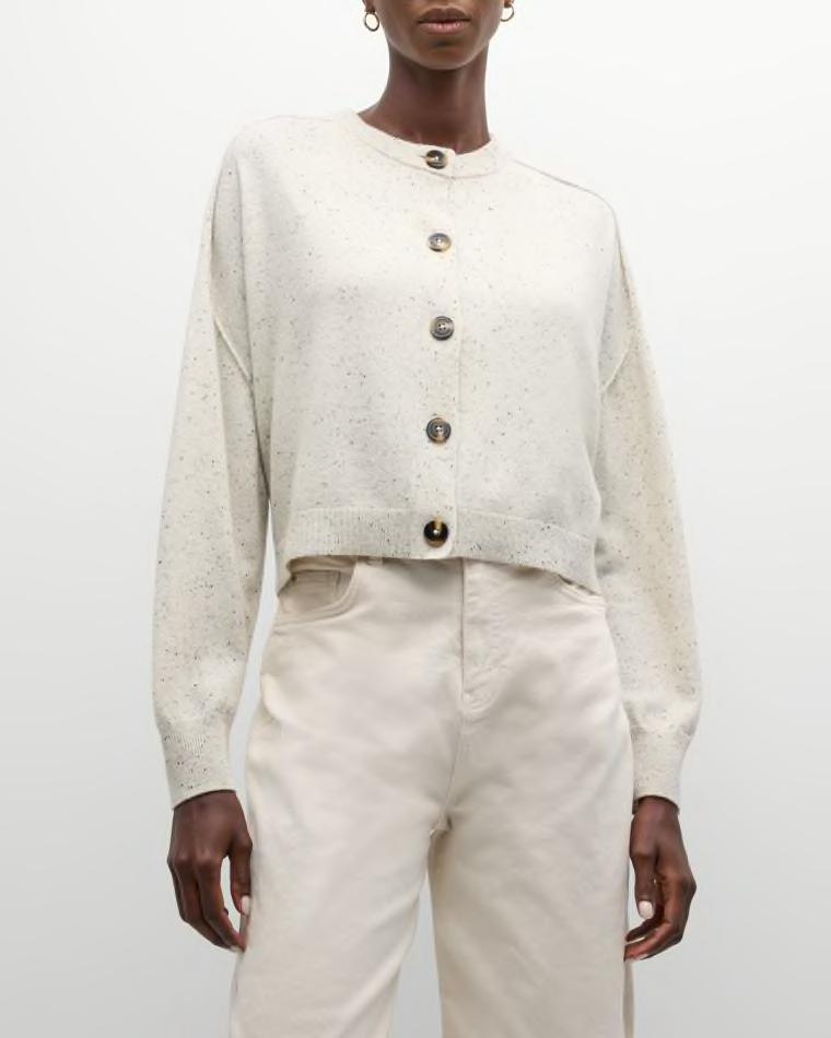 Douve Speckled Wool Cardigan by VANESSA BRUNO