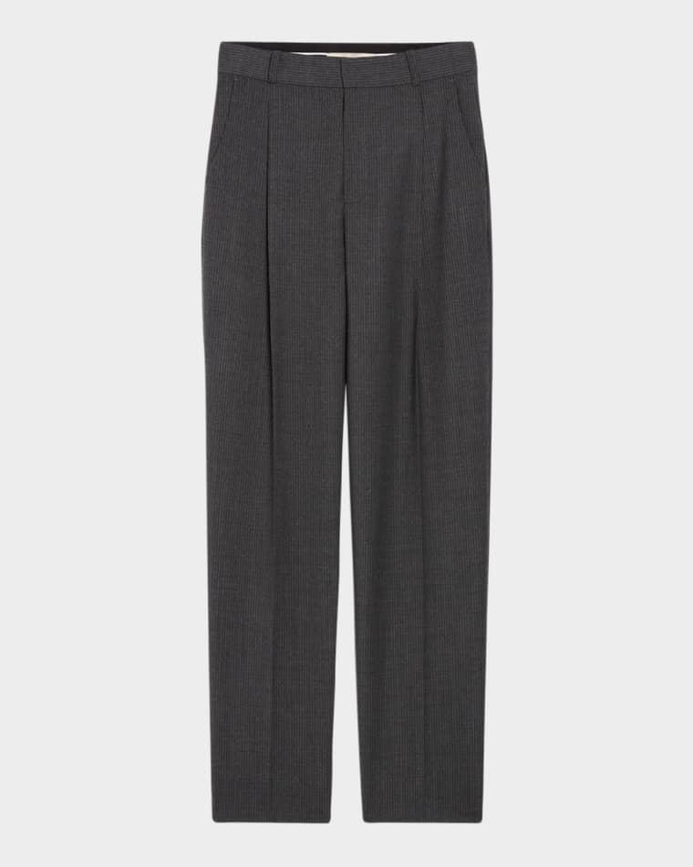 Dude Pleated Pinstripe Pants by VANESSA BRUNO