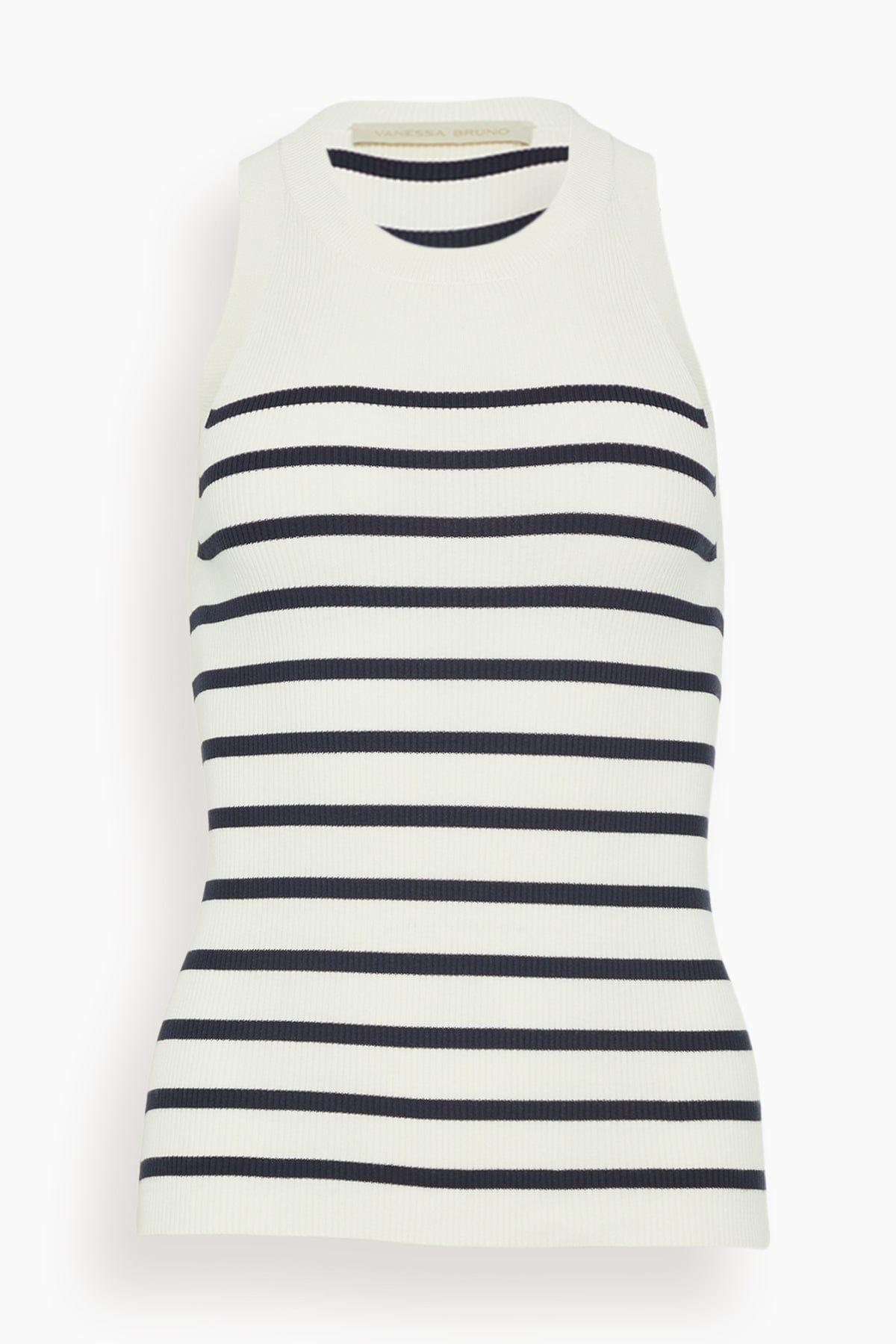 Edea Top in Ecru/Marine by VANESSA BRUNO