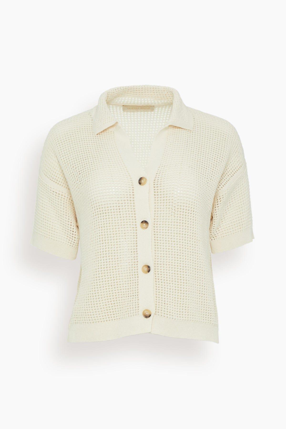 Edelweiss Top in Ecru by VANESSA BRUNO