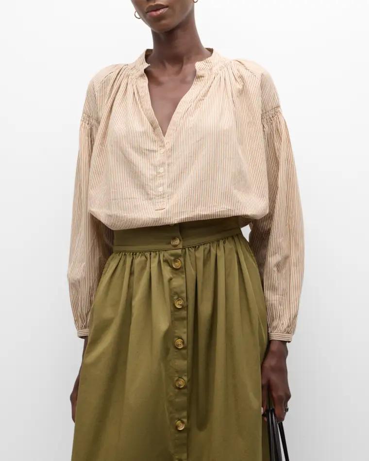 Nipoa Striped Cotton Shirt by VANESSA BRUNO