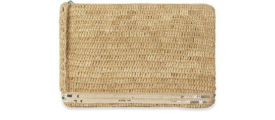 Raffia and sequins clutch by VANESSA BRUNO