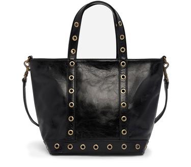 S cracked leather tote bag by VANESSA BRUNO
