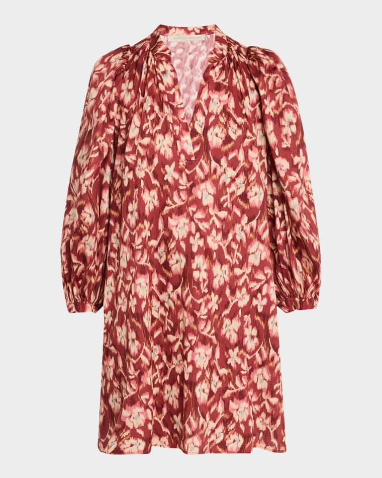 Vanessa Floral-Print Cotton Mini Shift Dress by VANESSA BRUNO