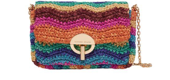 Woven leather small Moon bag by VANESSA BRUNO