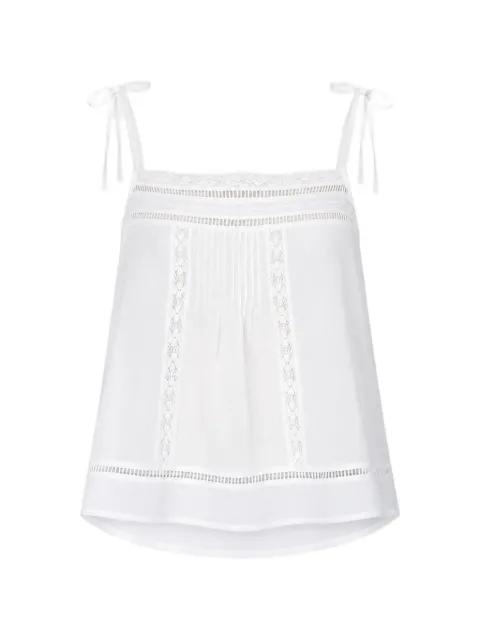 lace-trim tie-strap top by VANESSA BRUNO lace-trim tie-strap top by VANESSA BRUNO