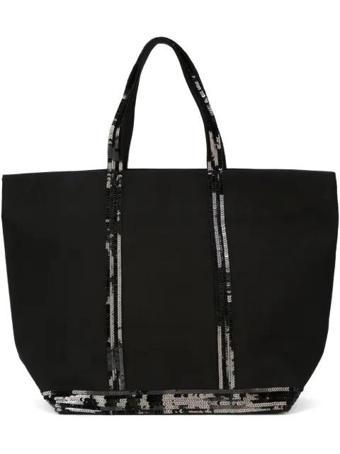 sequin trim shopping tote by VANESSA BRUNO