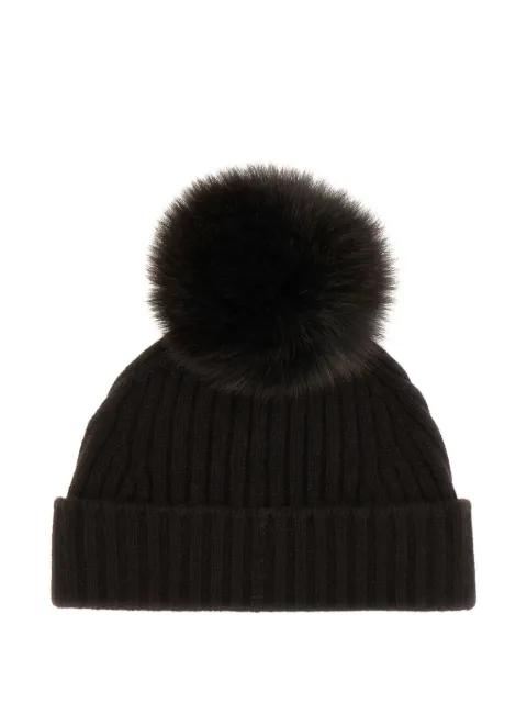 Cuffie ribbed-knit beanie hat by VANISE Cuffie ribbed-knit beanie hat by VANISE