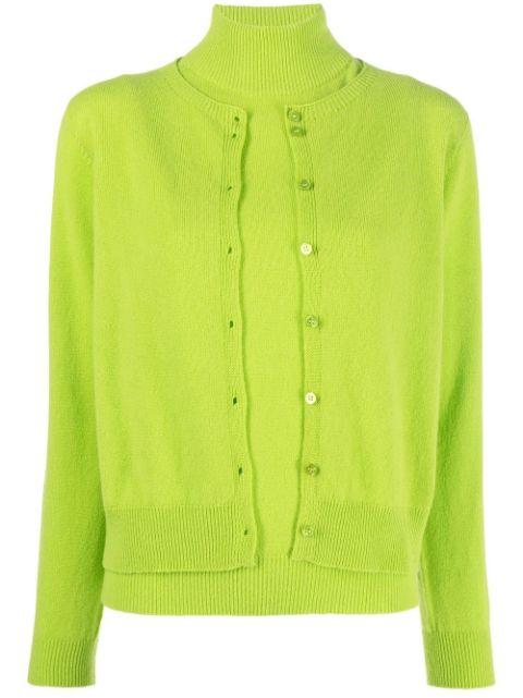 button-up knitted cardigan set by VANISE