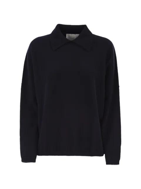 cashmere polo top by VANISE