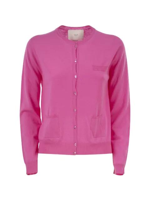 patch-pocket cashmere cardigan by VANISE