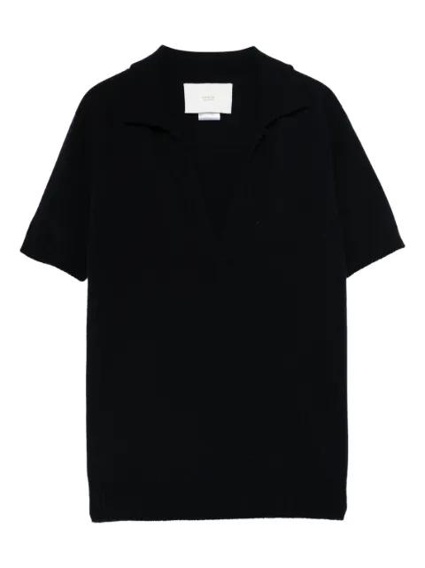 polo-collar knitted T-shirt by VANISE
