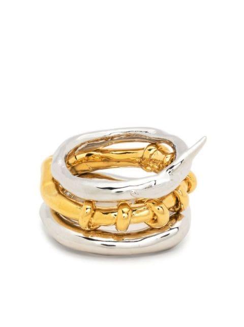 Three-Layer stack ring by VANN JEWELRY