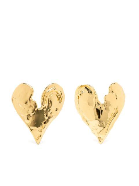 heart-motif stud earrings by VANN JEWELRY